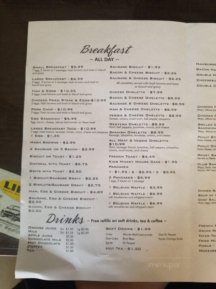 Wright’s Family Diner menu 3